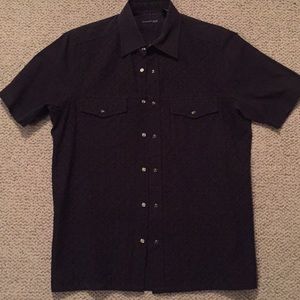 Kenneth Cole black short sleeve shirt size small